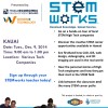 STEMworks Industry Connection is about students learning about  Innovation sector companies and to explore STEM-related career fields! Sign up with your STEMworks Teachers today! Tuesday, December 9, 2014 9am – ...